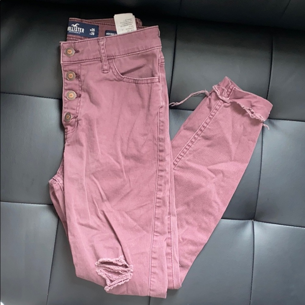 Hollister high rise distressed jeans